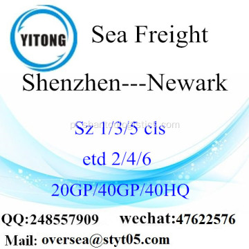 Mar de Porto de Shenzhen transporte de mercadorias para Newark